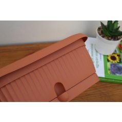   23 cm hosszú, 9,7cm széles BALKONLÁDA 1 OVÁLIS TERRA - TERRAKOTTA