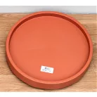 33 cm-es MOBIL VIRÁGCSERÉP ALÁTÉT PEREMES KEREK 370 -TERRAKOTTA
