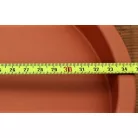 33 cm-es MOBIL VIRÁGCSERÉP ALÁTÉT PEREMES KEREK 370 -TERRAKOTTA