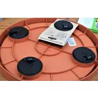 33 cm-es MOBIL VIRÁGCSERÉP ALÁTÉT PEREMES KEREK 370 -TERRAKOTTA