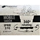 33 cm-es MOBIL VIRÁGCSERÉP ALÁTÉT PEREMES KEREK 370 -TERRAKOTTA