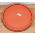 40 cm-es MOBIL VIRÁGCSERÉP ALÁTÉT PEREMES KEREK 450 -TERRAKOTTA