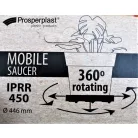 40 cm-es MOBIL VIRÁGCSERÉP ALÁTÉT PEREMES KEREK 450 -TERRAKOTTA