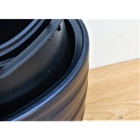 29 cm-es VIRÁGCSERÉP MAZE - ANTRACIT