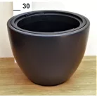 29 cm-es VIRÁGCSERÉP HEOS -ANTRACIT