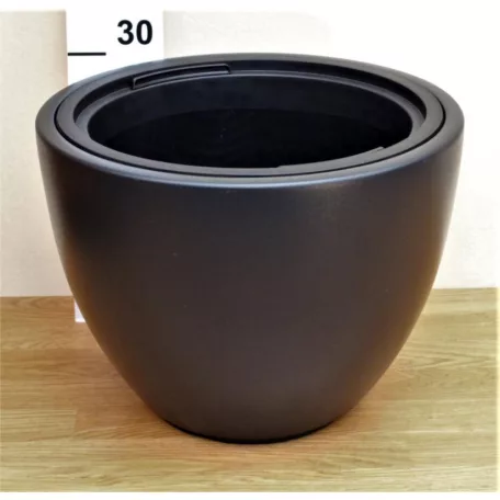 29 cm-es VIRÁGCSERÉP HEOS -ANTRACIT