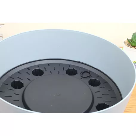 37 cm-es VIRÁGCSERÉP 400L GRACIA ALACSONY - SZÜRKE