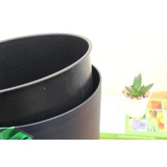 24 cm-es VIRÁGCSERÉP 250 URBI ROUND LOW - ANTRACIT