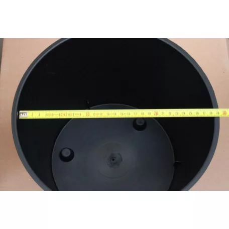 29 cm-es VIRÁGCSERÉP 300 URBI ROUND LOW - MOKKA