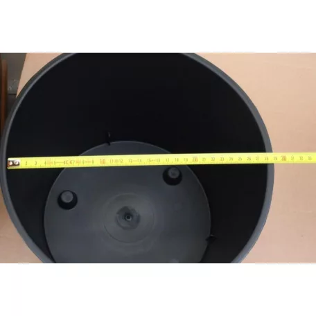 29 cm-es VIRÁGCSERÉP 300 URBI ROUND LOW - ANTRACIT