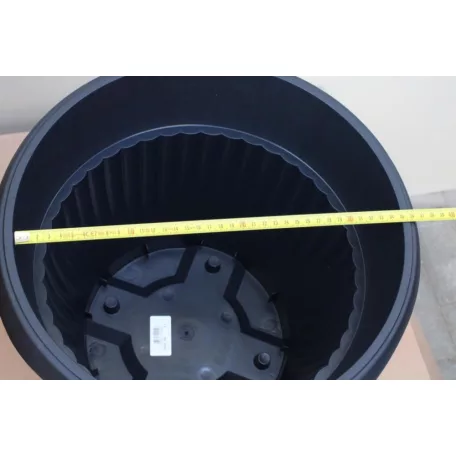 35 cm-es VIRÁGCSERÉP 40 TERRA - ANTRACIT