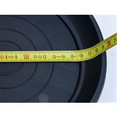 15 cm-es VIRÁGCSERÉP ALÁTÉT 21 TERRA - ANTRACIT