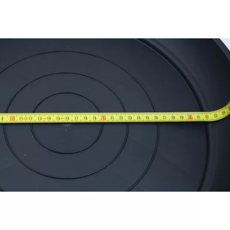 31 cm-es VIRÁGCSERÉP ALÁTÉT 41 TERRA - ANTRACIT