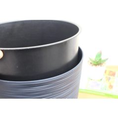 24 cm-es VIRÁGCSERÉP 250 FURU ROUND LOW -ANTRACIT