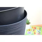 28 cm-es VIRÁGCSERÉP ROUND - ANTRACIT
