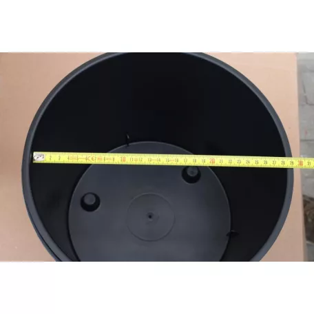 28 cm-es VIRÁGCSERÉP ROUND - ANTRACIT
