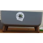 39 cm-es VIRÁGCSERÉP 400 GRACIA CASE - SZÜRKE