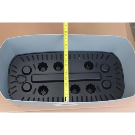 39 cm-es VIRÁGCSERÉP 400 GRACIA CASE - SZÜRKE
