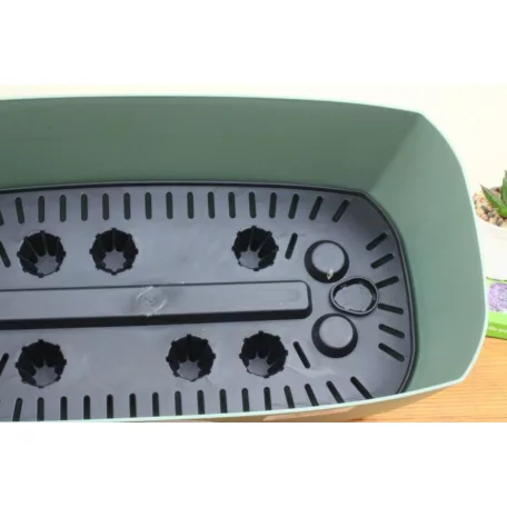 39 cm-es VIRÁGCSERÉP 400 GRACIA CASE - FÖLD ZÖLD
