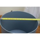 23 cm-es VIRÁGCSERÉP 240 TUBO - VILÁGOS SZÜRKE