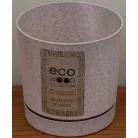 10 cm-es VIRÁGCSERÉP 110W TUBO P ECO WOOD - FEHÉR