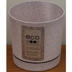 10 cm-es VIRÁGCSERÉP 110W TUBO P ECO WOOD - FEHÉR