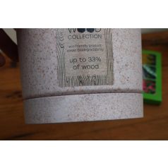 14 cm-es VIRÁGCSERÉP 150W TUBO P ECO WOOD - FEHÉR