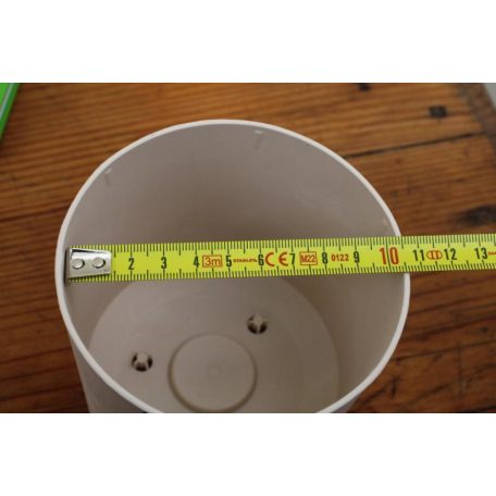 10 cm-es VIRÁGCSERÉP 110E TUBO P BETON EFFECT - KRÉM