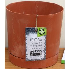 23 cm-es VIRÁGCSERÉP 240E TUBO P BETON EFFECT - TERRACOTTA