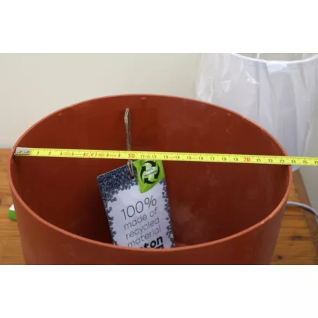 23 cm-es VIRÁGCSERÉP 240E TUBO P BETON EFFECT - TERRACOTTA