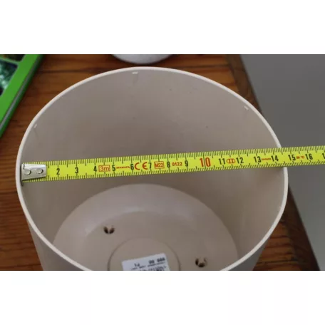 14 cm-esVIRÁGCSERÉP 150E TUBO P BETON EFFECT - KRÉM