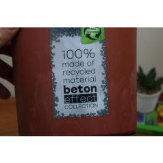 14 cm-esVIRÁGCSERÉP 150E TUBO P BETON EFFECT - TERRACOTTA