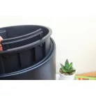 25 cm-es VIRÁGCSERÉP - ANTRACIT