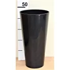 23 cm-es VIRÁGCSERÉP 250S TUBUS SLIM SHINE FÉNYES 2IN1 - ANTRACIT