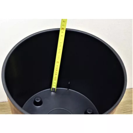 23 cm-es VIRÁGCSERÉP 250S TUBUS SLIM SHINE FÉNYES 2IN1 - ANTRACIT