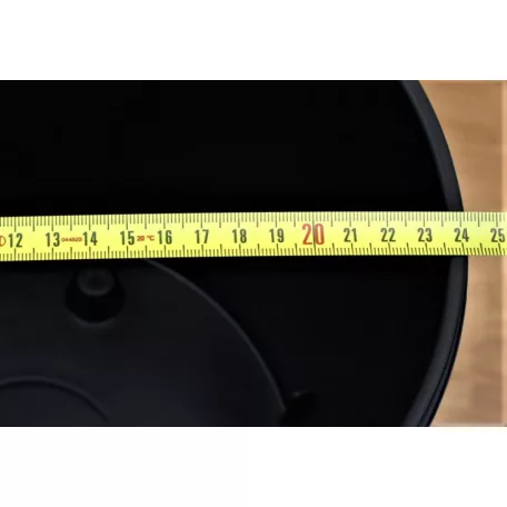 23 cm-es VIRÁGCSERÉP 250S TUBUS SLIM SHINE FÉNYES 2IN1 - ANTRACIT