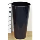 37 cm-es VIRÁGCSERÉP 400S TUBUS SLIM SHINE FÉNYES 2IN1 - ANTRACIT