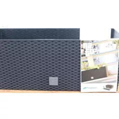 60 x 25 cm-es BALKONLÁDA 600 RATO CASE 2IN1 - ANTRACIT