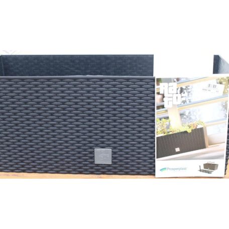 60 x 25 cm-es BALKONLÁDA 600 RATO CASE 2IN1 - ANTRACIT