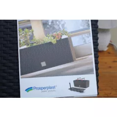 60 x 25 cm-es BALKONLÁDA 600 RATO CASE 2IN1 - ANTRACIT