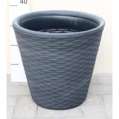 34 cm-es VIRÁGCSERÉP 400 RATO - ANTRACIT