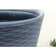 34 cm-es VIRÁGCSERÉP 400 RATO - ANTRACIT
