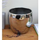 Virágkaspó 12 cm-es Moon ezüst gömb kaspó