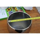 Virágkaspó 12 cm-es Moon ezüst gömb kaspó