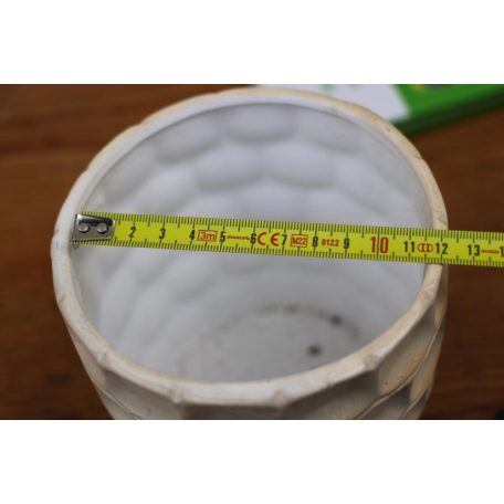 Virágkaspó 12 cm-es Lisbon kaspó fehér