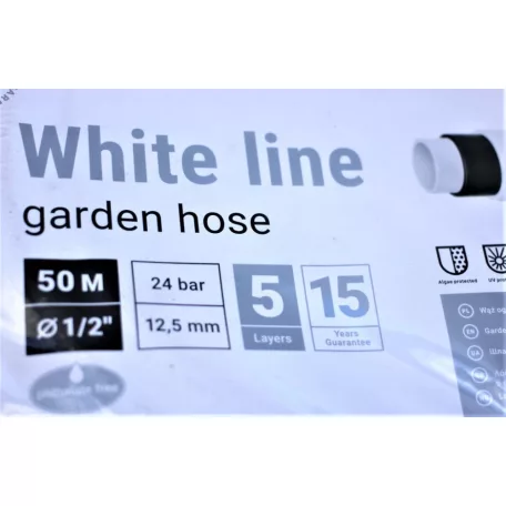 Locsoló tömlő White Line szürke 1/2 50 m