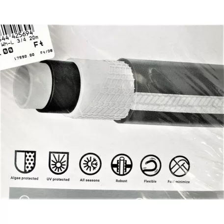 Locsoló tömlő White Line szürke 3/4 20 m