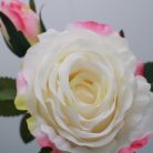 Selyemvirág rózsa szálas 64 cm krém