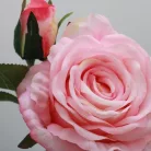Selyemvirág rózsa szálas 64 cm rózsaszín