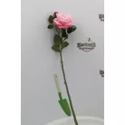 Selyemvirág rózsa szálas 64 cm rózsaszín